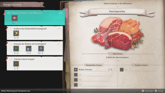 Serientypisch spielt auch in Stories 3 eher deftiges Essen eine Rolle. (Bild: Capcom / Screenshot: Golem)